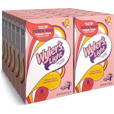 Wyler's Light Singles To Go Pulverpakete, Wassergetränkemischung, Watertok Pfirsichring, 96 Portionen, 8 Stück x 12 Stück