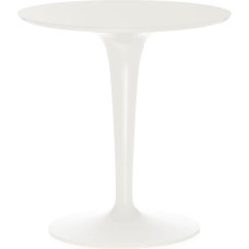 Kartell 860003 Tip Top Mono Side Table Glossy White