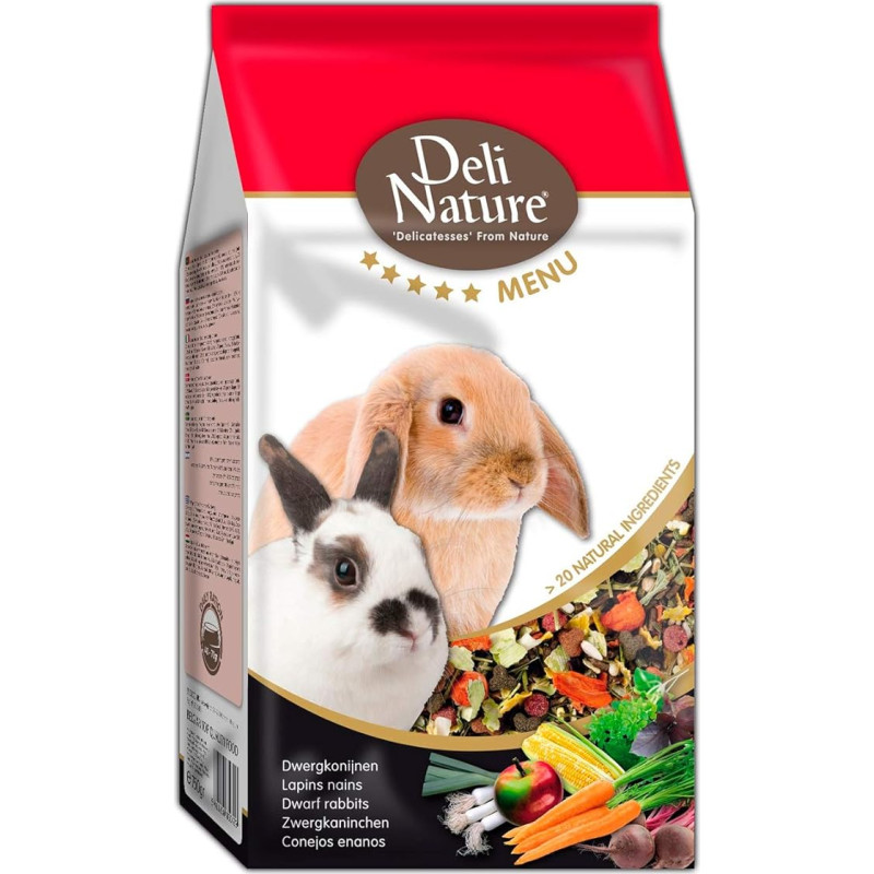 Deli Nature 15 - 029532 Meniu 5 žvaigždutės triušiams nykštukams - 2500 g
