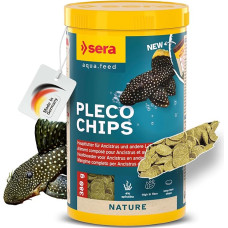 sera Catfish Chips, Natural (without Colourants and Preservatives) for Rasping Ancistrus and L-Catfish, with Fibres from Willow Bark and Alder Cones, Retains Shape Under Water for a Long Time