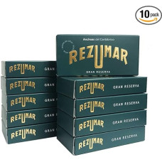 Rezumar - Anchoas Gran Reserva - gurmaniškos Kantabrijos ančiuvių filė alyvuogių aliejuje - 10 pakuočių po 50 gramų