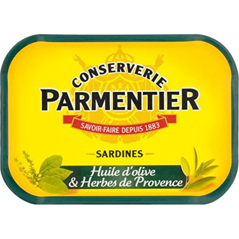 H. Parmentier Sardinės su alyvuogių aliejumi ir žolelėmis 135g
