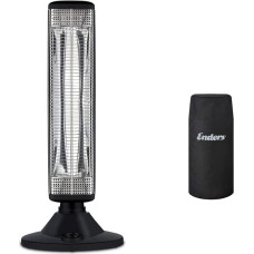 Enders® Florenz Electric Patio Heater, Infrared Heater 4923, Auxiliary Heater & Nova M Weather Protection Cover, Black, UV-Resistant Special Fibre with Breathable PU Coating, 5610