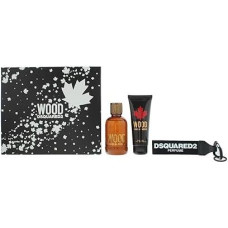 Dsquared2 Wood 3 Piece Gift Set Eau de Toilette 100ml - Shower Gel 100ml - Key