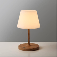 Battery Operated Outdoor Table Lamp, Waterproof 4000mAh Wireless Rechargeable Touch Dimmable Desk Lamp, LED Night Light for Patio, Camping, Restaurant