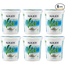 Graikiškas jogurtas Vital (Cremig) 6 x 1 kg Kolios | Švelnus jogurtas iš karvės pieno | Daugkartinis aukso apdovanojimas | + 20 ml Jassas alyvuogių aliejaus