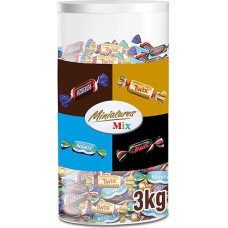 Miniatiūrų mišinys | 3 kg | Mini šokolado plytelė | Bulk Pack šokoladas | Party Mix