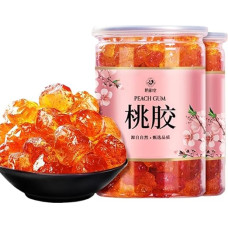 Peach Gum, Snow Swallow & Saponin Rice Kernel Combo, No Impurities, Natural Edible Nourishing Ingredients, Ready for Stewing Dessert & Drinks (250 g, Peach Gum)