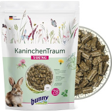bunny Nature KaninchenTraum Young - pilnas pašaras nykštukiniams triušiams iki 6 mėn. amžiaus - maistas triušiams su 63 išskirtiniais augalais ir žolelėmis - 1,5 kg