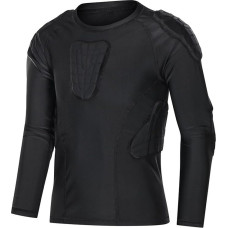 Topeter - Children's Padded Football Jersey, Rib Protectors, Youth Compression Shirt with Padding, Teenage Boys