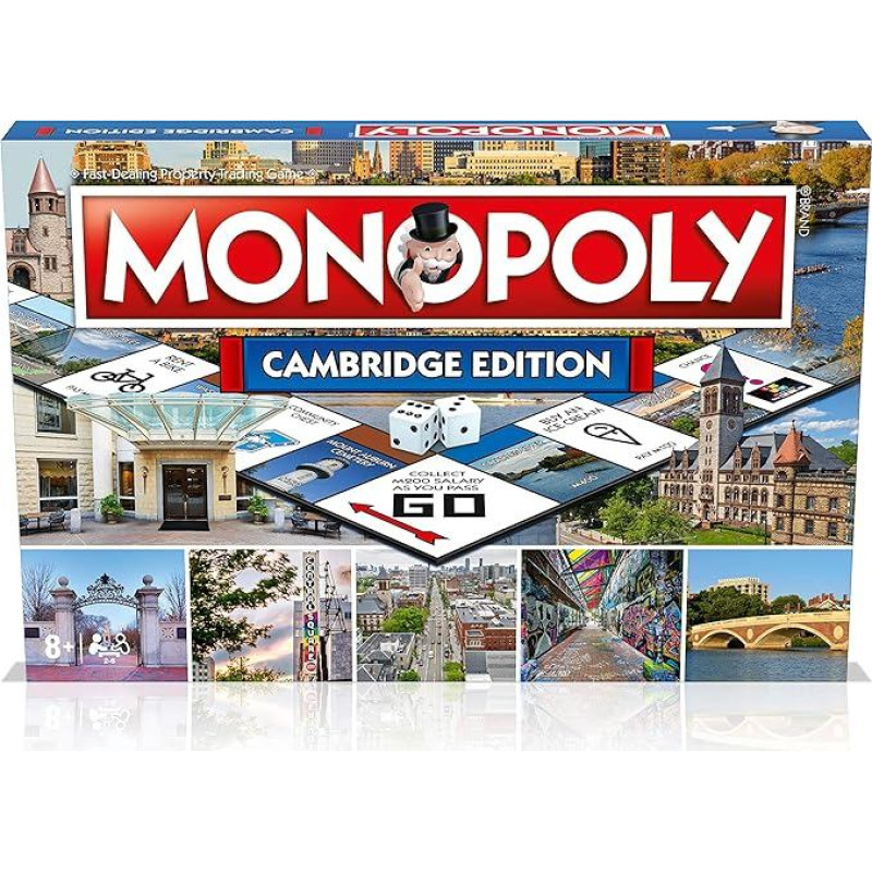 Top Trumps Monopoly Cambridge Edition šeimos stalo žaidimas 2-6 žaidėjams