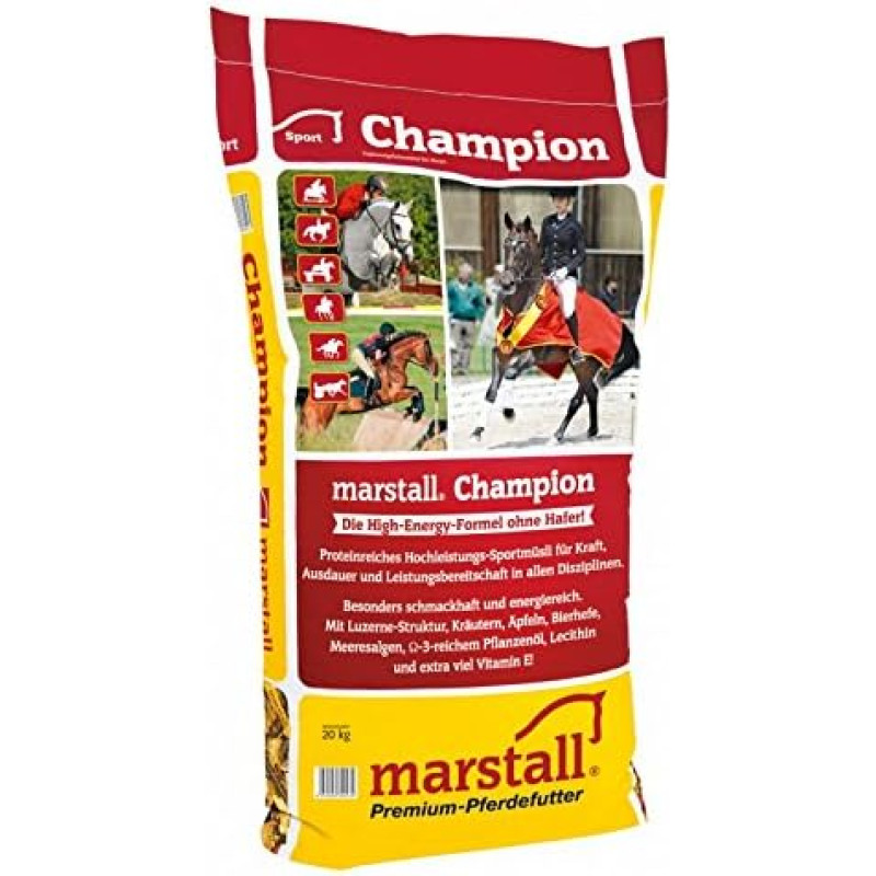 marstall Premium-Pferdefutter Champion, 1 pakuotė (1 x 20 kg)