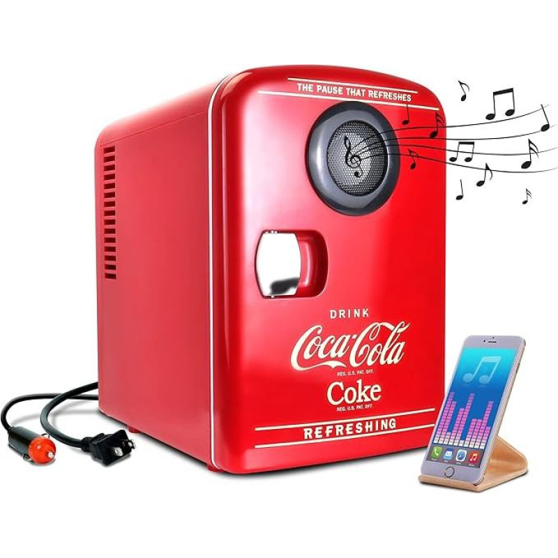 Koksos mini šaldytuvas miegamajam 4 l mažas šaldytuvas 6 skardinės Stalo šaldytuvas su šildytuvu ir integruotu 