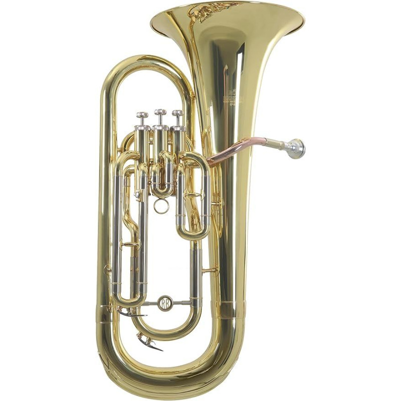 Roy Benson Bb-Euphonium EP-301 Profesionalus pučiamasis instrumentas su aukso žalvario kandikliu, nikelio sidabro išoriniais traukikliais, nerūdijančio plieno vožtuvais ir patogios formos dėklu