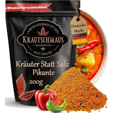 200 g Herbs Instead of Salt Spicy Spice Mix by Krautschmaus, for Seasoning, Cooking, Stewing, Gently Dried, No Additives