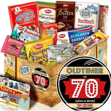 Oldtimer 70 - DDR saldumynai - neįprastos dovanos 70-ajam gimtadieniui