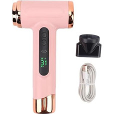 Belaidis plaukų džiovintuvas 15000mAh nešiojamas USB įkraunamas plaukų džiovintuvas su USB įkrovimu Šaltas karštas vėjas 200W koledžo bendrabučiui (rožė)