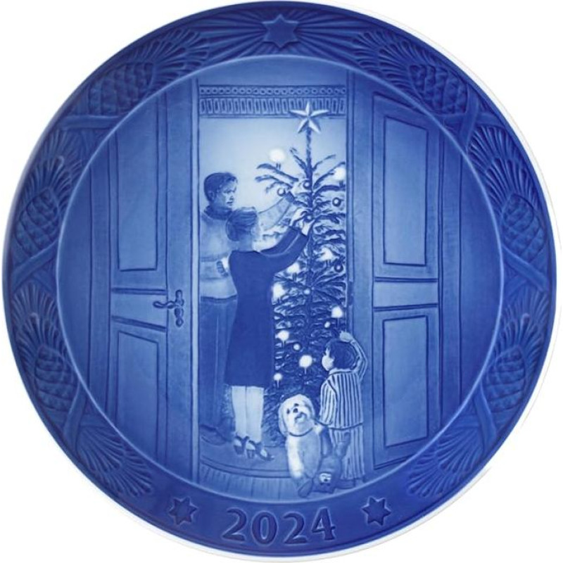 Royal Copenhagen Allan Therkelsen 1070754 Kalėdinė lėkštė Porcelianas Skersmuo 18 cm Mėlyna