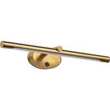 46CM Modern Spiegelleuchte Bad mit Schalter 8W - LED Wandlampe Waschtisch Wandleuchte Spiegelleuchten Badezimmer Spiegel Nachttisch Leselampen Bilderleuchte Lampe über Spiegel，Warmweiß Gold