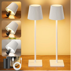 LED stalinė lempa, 2 vnt., belaidės baterinės stalinės lempos su butelio dangteliu, nuolat įkraunama, įkraunama stalinė lempa su 3 spalvų temperatūromis, skirta lauke, svetainėje, miegamajame, prie lovos