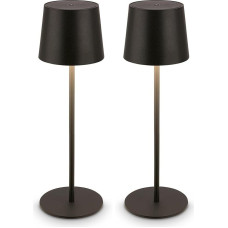 BRILONER - LED Table Lamp Wireless IP44 with Touch, Dimmable, Battery & Light Source Exchangeable, Bedside Lamp, Reading Lamp, LED Lamp, Camping Lamp, Table Lamp, Battery Lamp, Outdoor, 11 x 34.5 cm