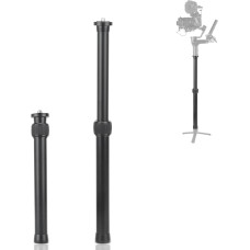 Trikojo prailginimas 25-41 cm - aliumininis teleskopinis trikojo prailginimas su 1/4 colio ir 3/8 colio sriegiu, lengvas fotoaparato prailginimo stiebas trikojui, gimbalui, DSLR
