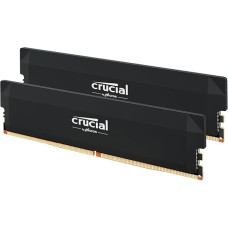 Crucial Pro CP2K32G64C40U5B DDR5 RAM Kit (2x32GB) 6400MHz CL40, Overclocking Gaming, Intel XMP 3.0 / AMD EXPO, PC Computer Memory Black