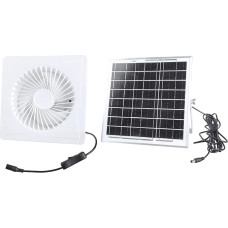 Energieeffizienter 8-Zoll Solar Dachbodenventilator mit 7-Fuß Kanal für die Zusammenarbeit mit Geflügel, Luftaustausch, Solar Ventilator für die Zusammenarbeit mit Hühnern