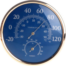 Innenthermometer, Hygrometer, Luftfeuchtigkeitsmonitor, Temperatur und Luftfeuchtigkeitsmesser mit ℃ / ℉ für Humidore, Keller, Schrank, rundes Thermometer Vintage Stil