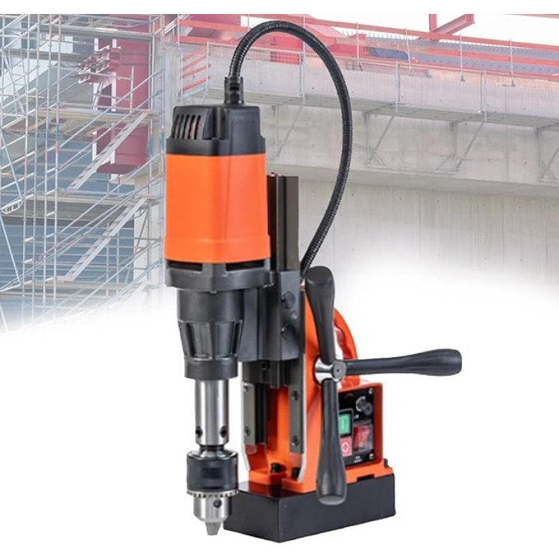 220V Tragbare Magnetbohrmaschine MD-60 Mag Drill Press Elektrische Bohrmaschine, Oberfläche 0,63'' Bohrdurchmesser, für flexibles (1800W) MD-S30