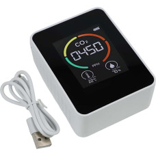 USB- und batteriebetriebener Kohlendioxid-Detektor, Überwachung der Innenluft mit Temperatur- und Luftfeuchtigkeitsmessungen