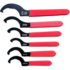 for Gdfnmogo 6-teiliges verstellbares C-Hakenschlüssel-Set mit rutschfestem Griff für Aufgaben, Hartstahl-Gabelschlüssel, kompatibel mit Gravur