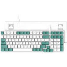 ZIYOU LANG K3 Mechanical Keyboard, Removable USB C Wired Mechanical Blue Switch, Illuminated, LED Illuminated, Gaming Keyboard, Compact 100 Keys with Number Pad, PC Gaming Keyboard