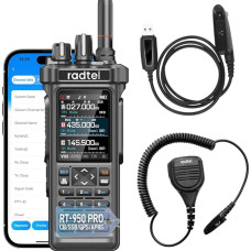 Radtel RT-950 PRO 27MHz TX GPS/APRS 10W didelio nuotolio radijo stotelė 