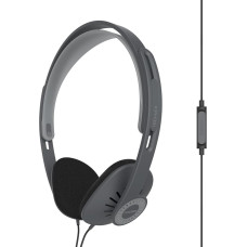 Koss KPH-30iK 193532 KPH30iK HiFi ausinės ant ausies, garsumo valdymas Juoda, pilka