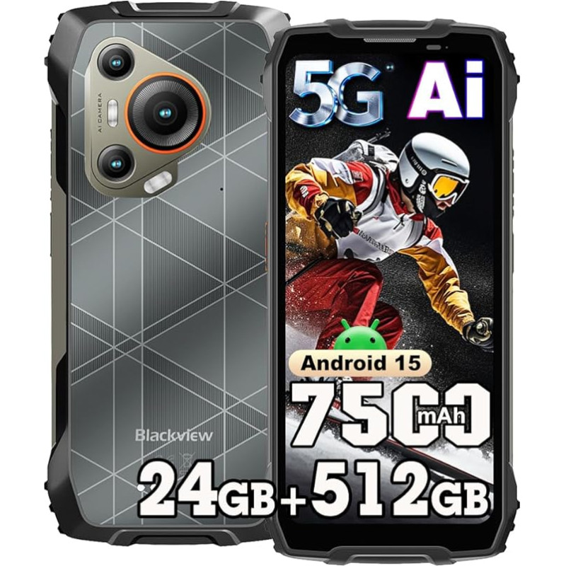 Blackview BL7000 (24GB + 512GB) 5G lauko mobilusis telefonas be sutarties 