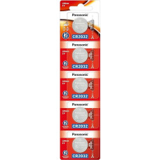 Panasonic CR2032 3V Lithium Battery 2PACK X (5PC) =10 Single Use Batteries