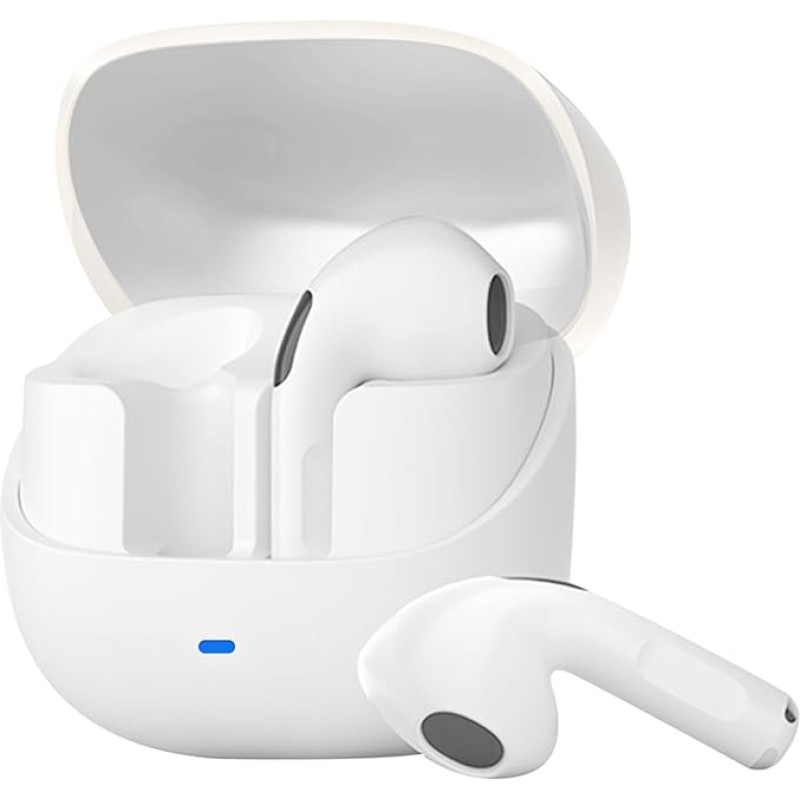 ZIPFORCE TWS Semi In-Ear Bluetooth 6.0 ausinės, jutiklinis valdymas, lengvos ir patogios, triukšmo slopinimas, aiškūs skambučiai, ergonomiškos ausinės