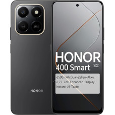 HONOR 400 Smart 4G išmanusis telefonas, 6,77-Zoll 120Hz ekranas, 6350mAh, 108MP Ultra-Klare kamera, AI-Taste, 6GB+128GB, 5-Sterne SGS Fallfestigkeit, Dual SIM, Android 15 (Velvet Black, 128, GB, GB, GB, 6)