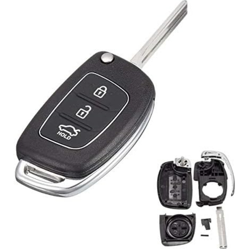 3 mygtukų nuotolinio valdymo pultelio korpusas, skirtas Hyundai Santa ix45 ix35 i20 Santa Fe
