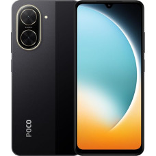 XIAOMI Poco C71 4G išmanusis telefonas 4 + 128 GB juodas UNISOC T7250 procesorius 5200 mAh baterija Dviguba kamera 32 MP didelis ekranas 6,9 colio įkroviklis pridedamas