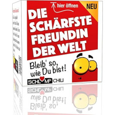 Schlump-Chili Die scharfste Freundin der Welt - juokingas dovanų rinkinys geram draugui ar mylimajai. Puiki dovanos idėja, pvz., gimtadienio, Kalėdų, Velykų ar Valentino dienos proga.