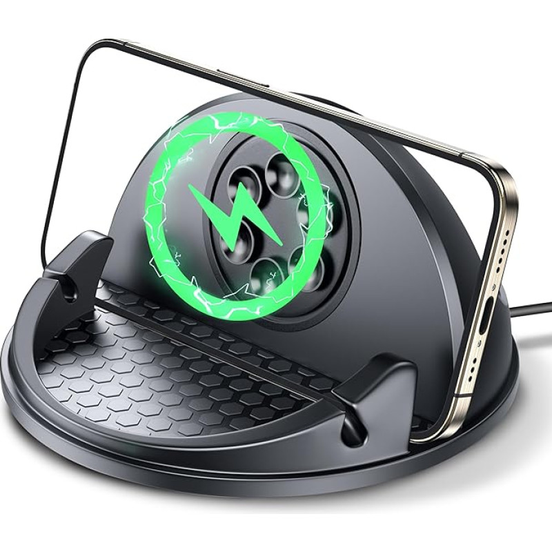 Beeasy 15 W greitas belaidis įkroviklis automobilinis mobiliojo telefono laikiklis su įkrovimo funkcija Indukcinė įkrovimo stotelė Automobilinis belaidis įkroviklis laikiklis 