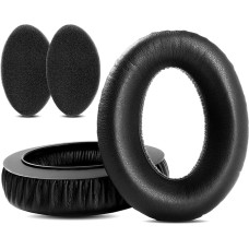 TaiZiChangQin HD600 ausų pagalvėlės, suderinamos su Sennheiser HD600 HD600 HD660S HD58X HD6XX atsarginėmis pagalvėlėmis, juodos spalvos