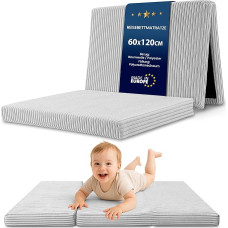 Vaikiškas sulankstomas čiužinys 60 x 120 cm - sulankstomas čiužinys Svečių čiužinys Grindų čiužinys Vaikų kambario sulankstomas miegamasis čiužinys Kelioninis čiužinys Sulankstomas 