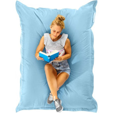 Green Bean Outdoor Bean Bag XXL 140 x 180 cm 380 Litres Children and Adults Bean Bag EPS Beads Filling Giant Bean Bag Large Cushion Washable Weatherproof Lounge Seat Cushion Floor Cushion Pastel Light