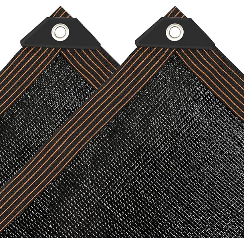 Tentas - 5 x 7 m su kilpomis, 90 % apsauga nuo saulės, juodas tentinis audinys, sodas, kiemo stogelis, terasa, UV audinys augalams, šiltnamiams, gyvuliams