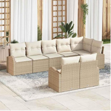 Gartensofa-Set 8-teilig Poly-Rattan Terrassenmöbel-Set 8 Stücke Poly-Rattan Gartenmöbel-Set 8 Stücke Outdoor-Sofa-Set 8-teilig