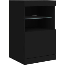 vidaXL LED Light Cabinet, Black, 41 x 37 x 67 cm