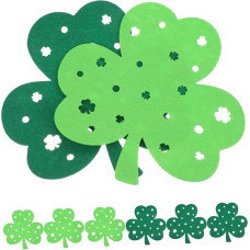 MAGICLULU 8St Patrick's Day Filz Tischsets Kleeblatt Tischsets Feiertags Frühlings Tischdekoration Wärmeisolationspads rutschfeste